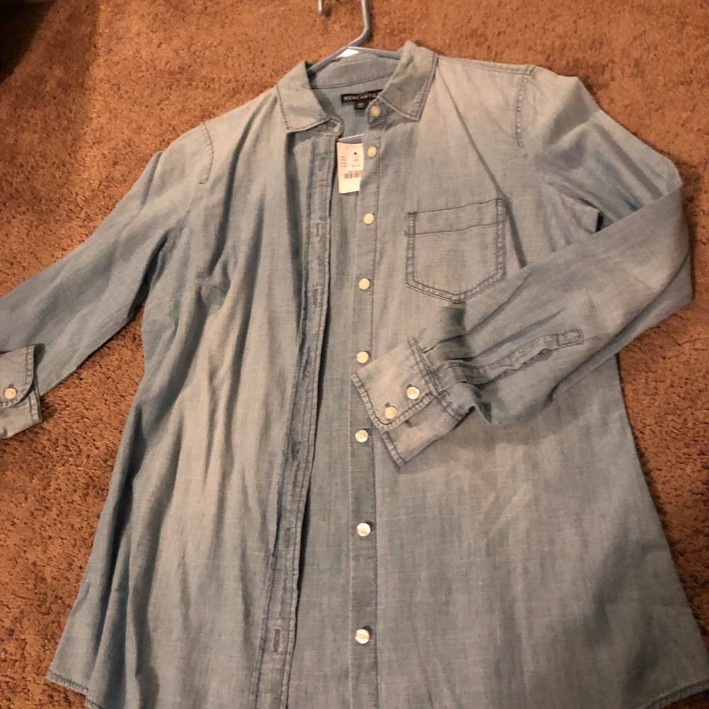 J. Crew denim button down